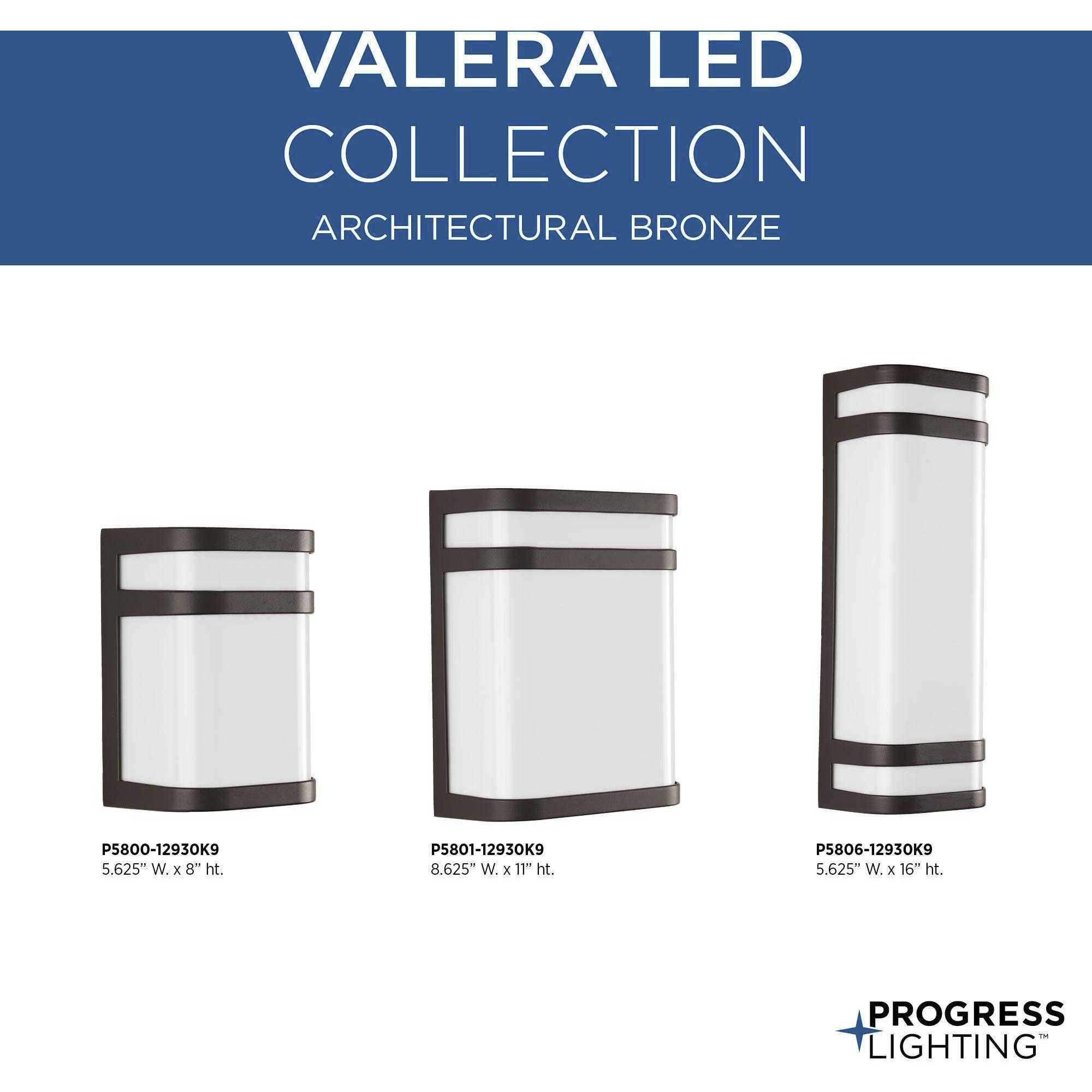 Valera LED LED 16 inch Architectural Bronze Outdoor Wall Lantern, Progress LED