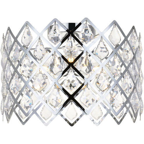 Lyla 3 Light 13 inch Chrome Flush Mount Ceiling Light