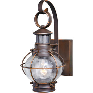 Chatham 1 Light 14 inch Burnished Bronze Outdoor Motion Sensor Wall