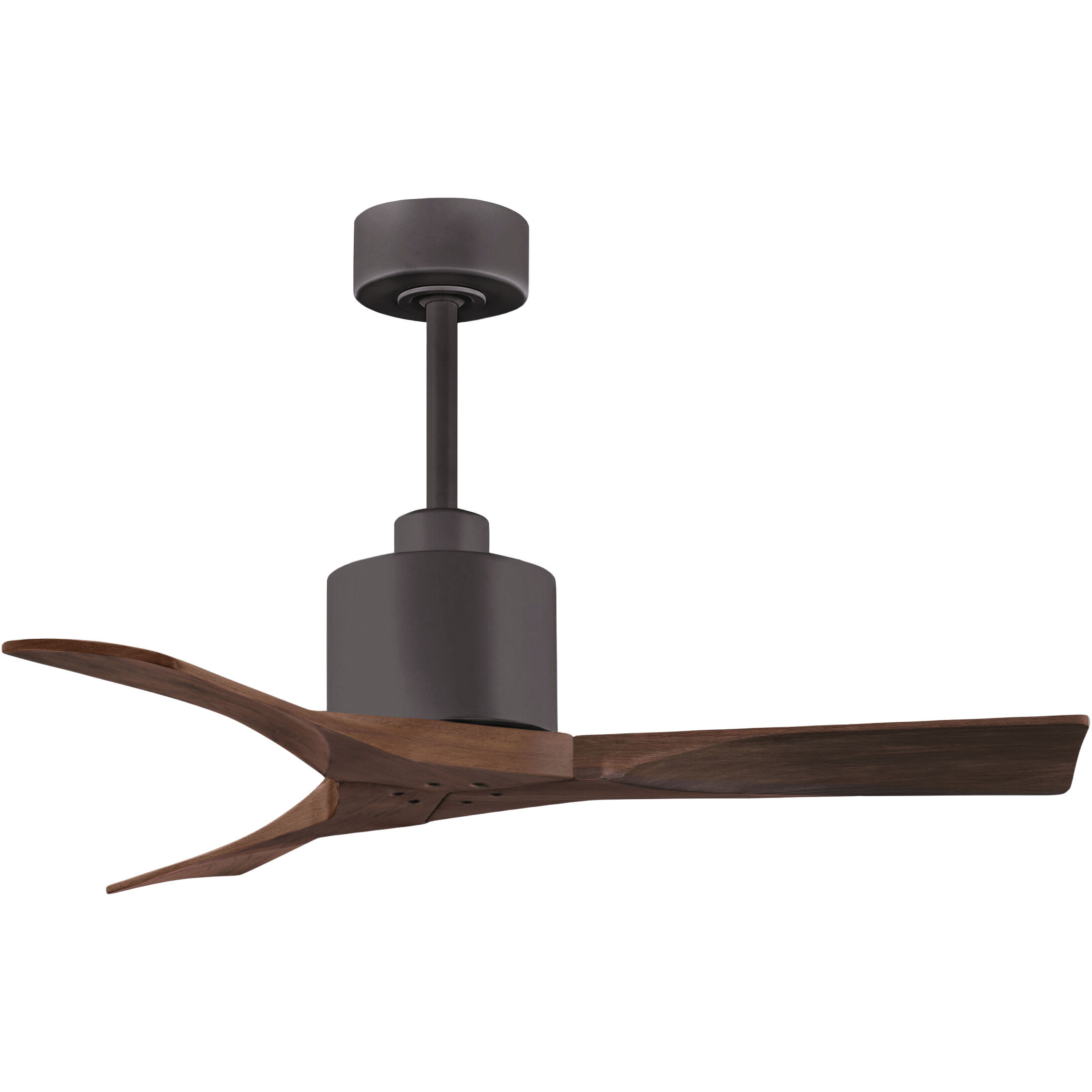 Atlas Nan 42 inch Textured Bronze with Walnut Tone Blades Ceiling Fan