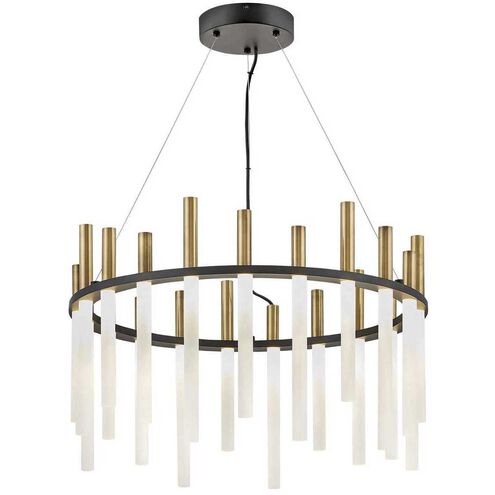 Echo LED 26 inch Black Chandelier Ceiling Light
