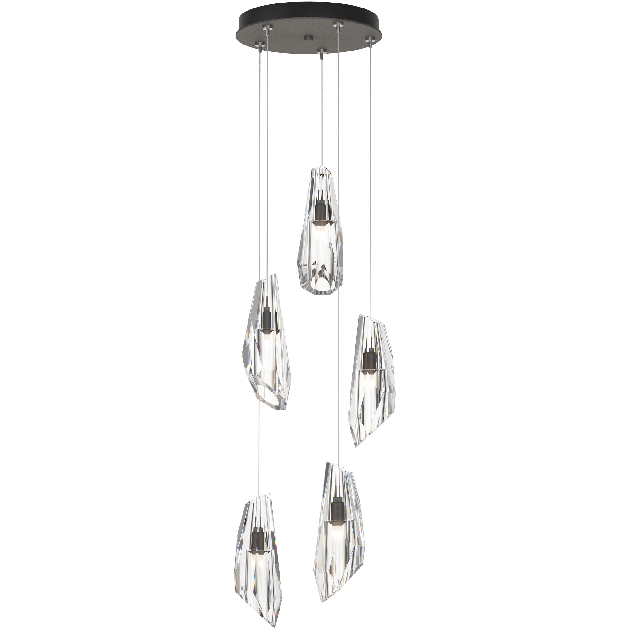 Luma 5 Light 14.5 inch Natural Iron Mini Pendant Ceiling Light