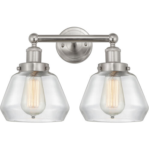 Fulton 2 Light 16 inch Brushed Satin Nickel Bath Vanity Light Wall Light