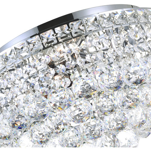 Luminous 5 Light 16 inch Chrome Flush Mount Ceiling Light