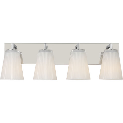 Upson 4 Light 24.25 inch Chrome Vanity Light Wall Light, Extra Large