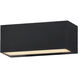 Blok LED 3.75 inch Black Outdoor Wall Mount