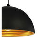Modest 1 Light 12 inch Black Down Mini Pendant Ceiling Light