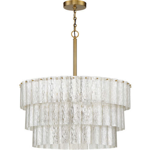 Museo 9 Light 24 inch Satin Brass Pendant Ceiling Light
