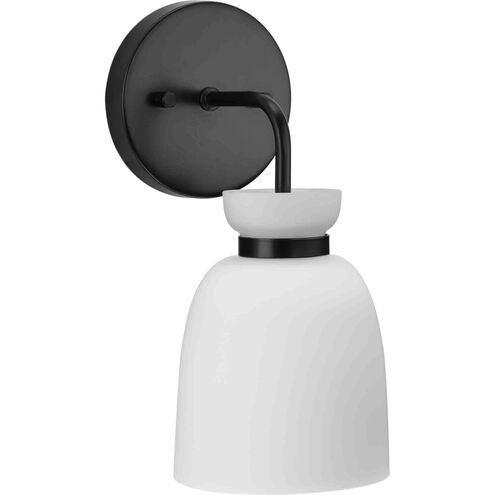 Lexie 1 Light 5.12 inch Matte Black Bathroom Vanity Light Wall Light