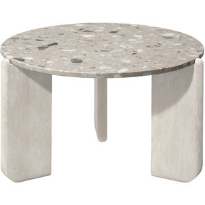 Quarry 28 X 18 inch Terrazzo and White Bleached Wood Coffee Table