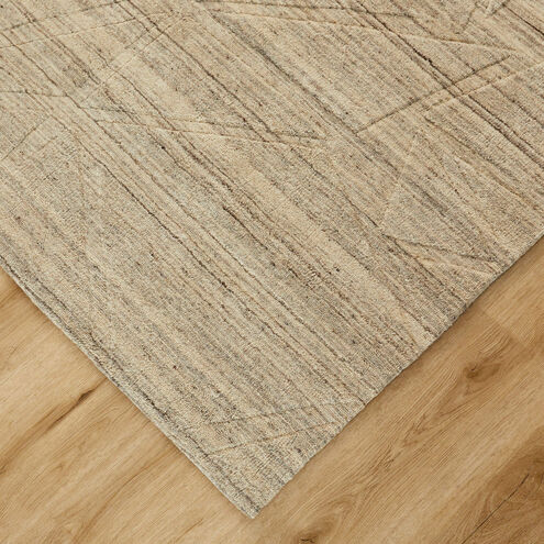 Kirti 114 X 79 inch Light Grey Rug in 6 x 9
