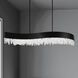 Soleil LED 48 inch Black Linear Pendant Ceiling Light, Schonbek Signature