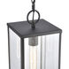 Augusta 1 Light 7 inch Matte Black Outdoor Pendant