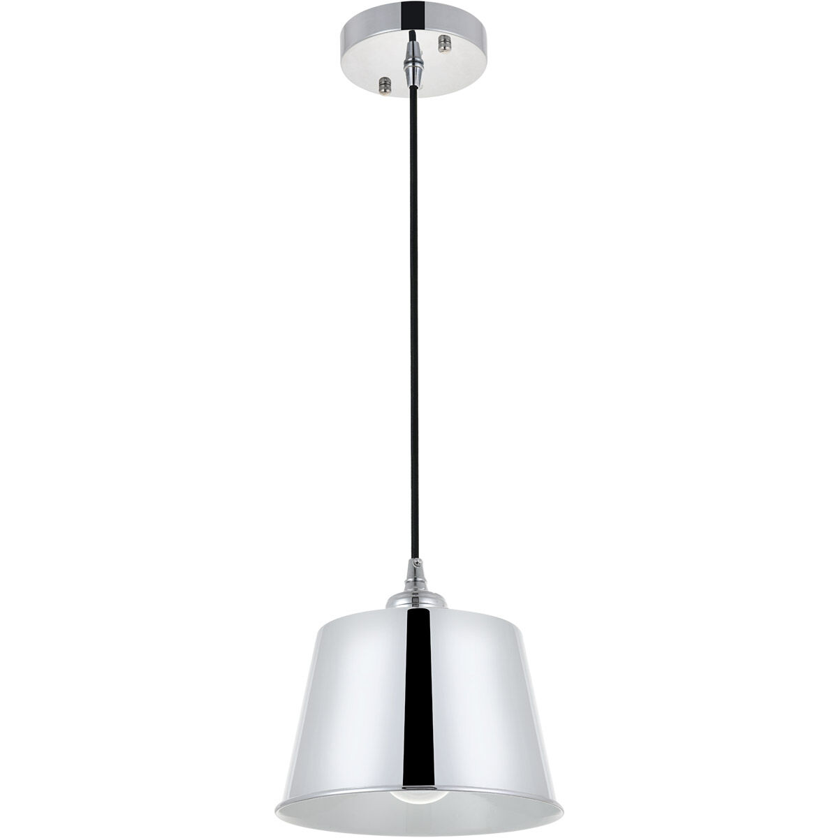 Nota 1 Light 7.9 inch Chrome Pendant Ceiling Light
