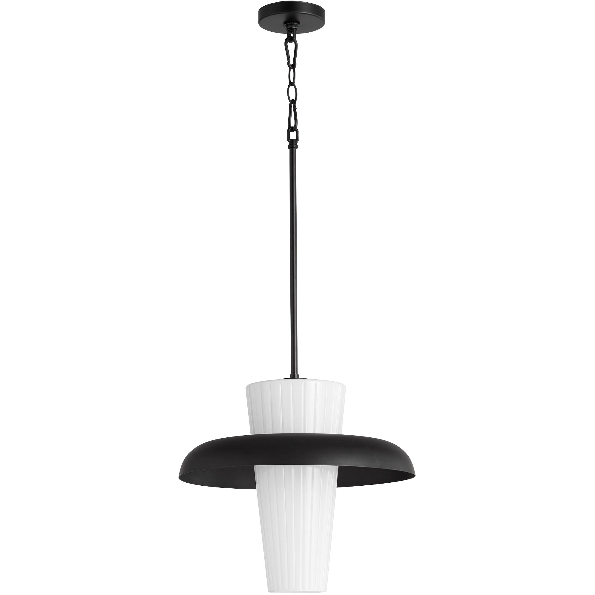 Mallory 1 Light 16 inch Matte Black Pendant Ceiling Light