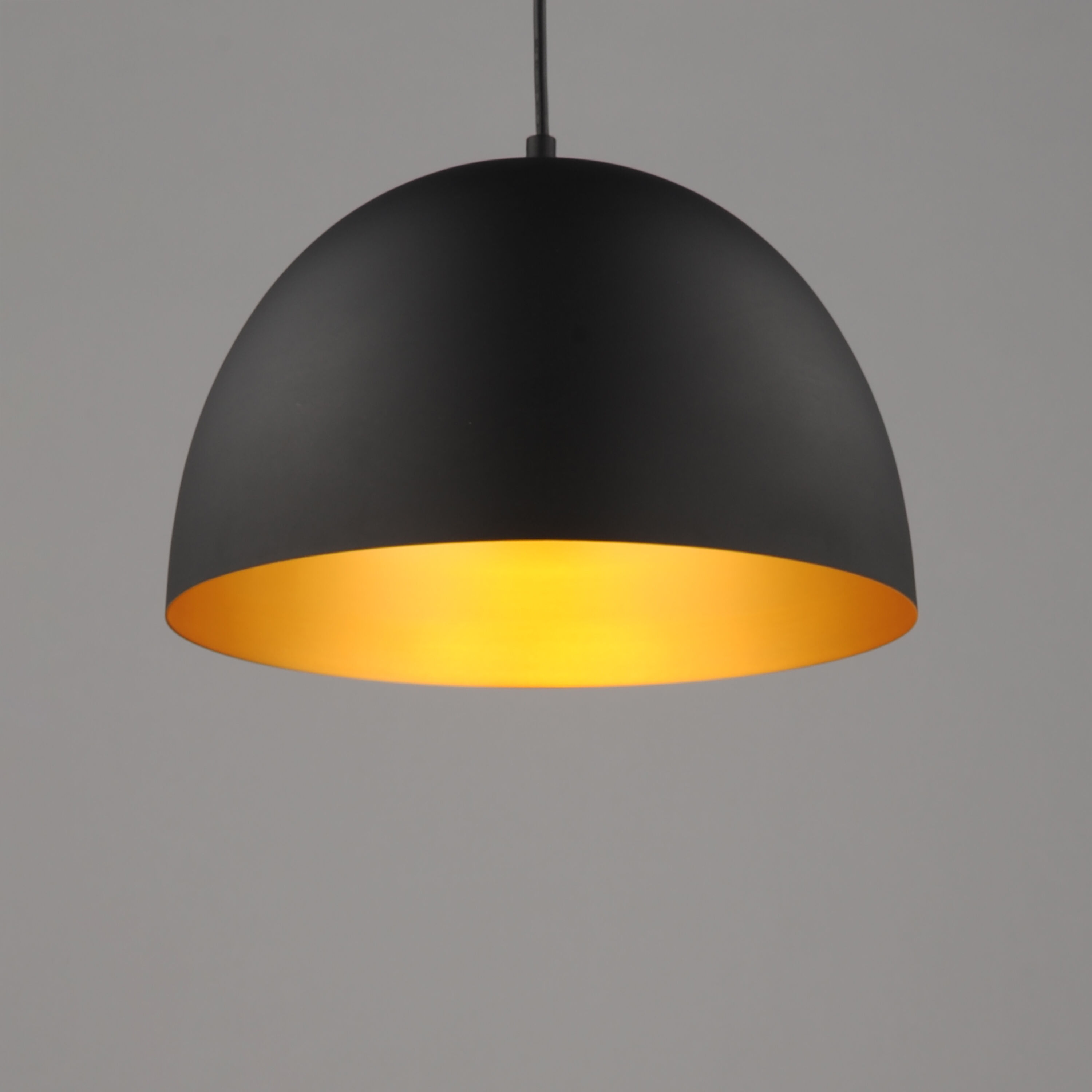 Tova 1 Light 13.5 inch Black and Gold Single Pendant Ceiling Light