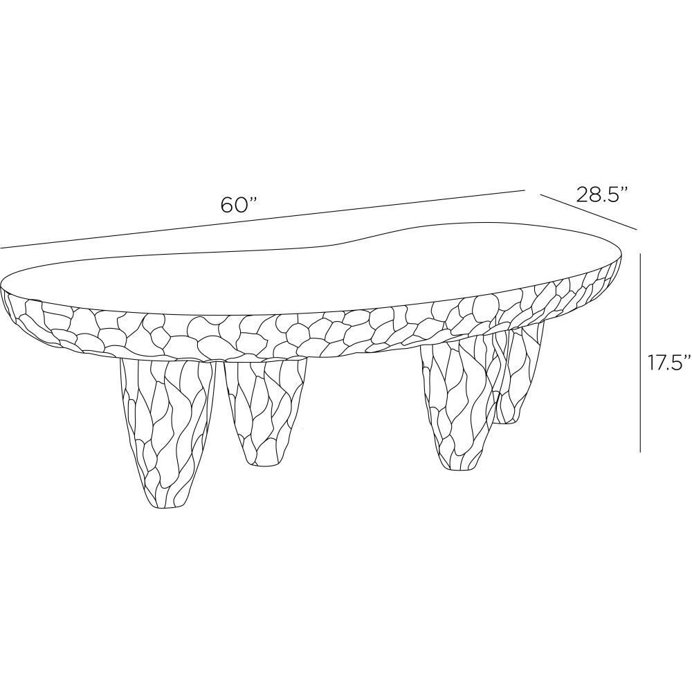 Cuzco 60 X 17.5 inch Kona Outdoor Coffee Table