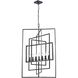 Capri 7 Light 24 inch Raw Steel Chandelier Ceiling Light