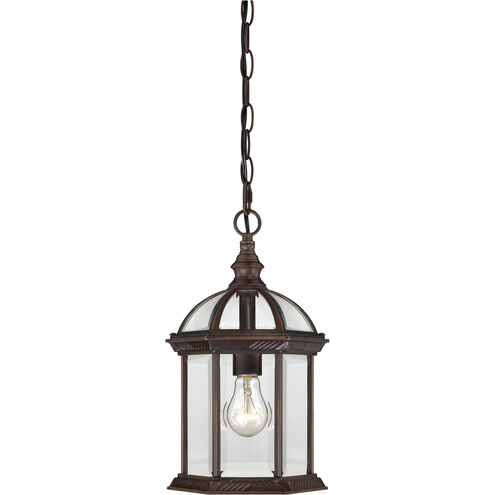 Boxwood 1 Light 8 inch Rustic Bronze Outdoor Hanging Lantern