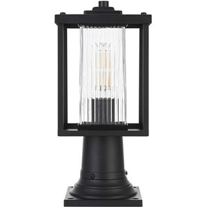 Dover 1 Light 14.5 inch Black Outdoor Post Light