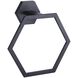 Atalee 7.88 inch Black Towel Ring
