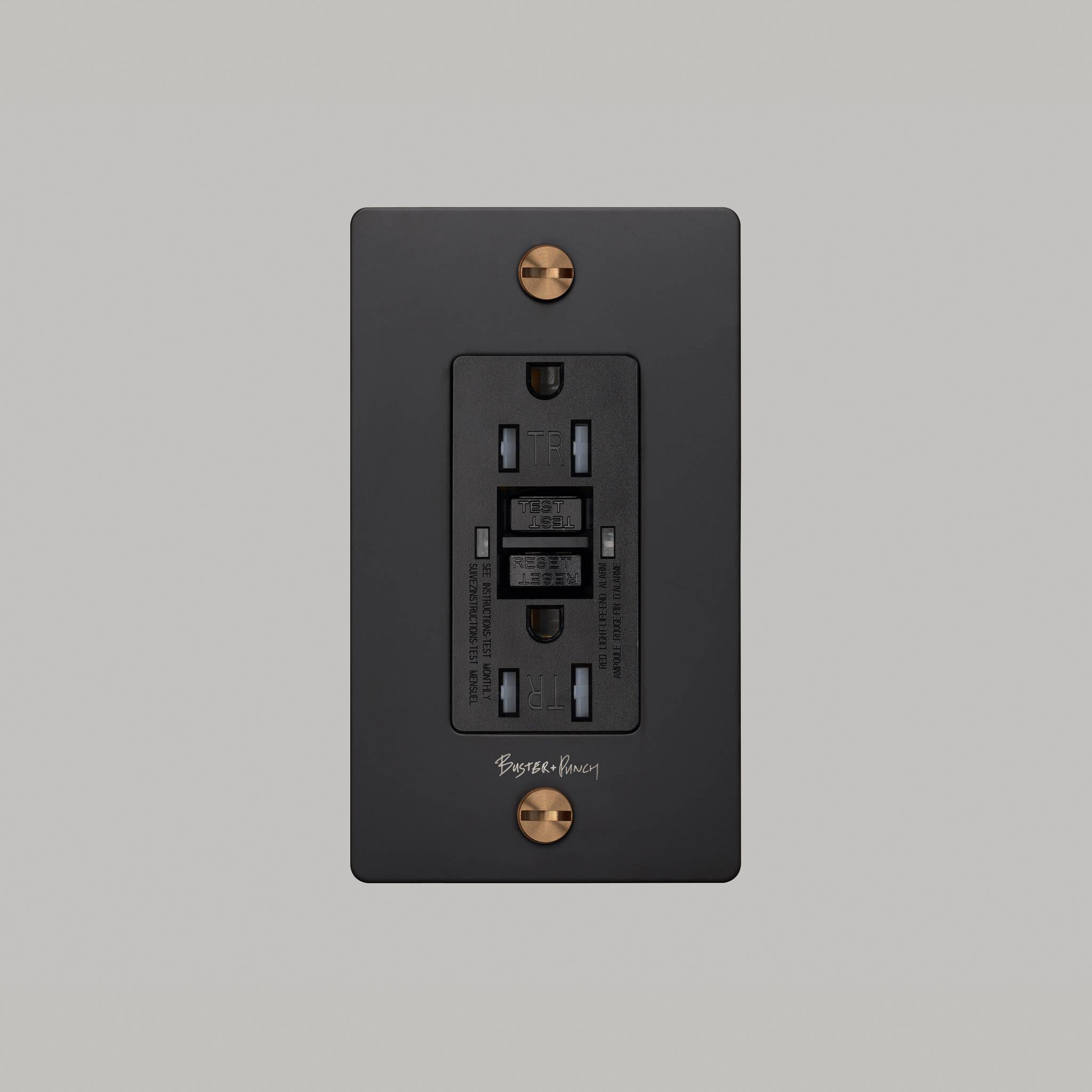 1G Duplex 125 Black / Warm Sunset Outlet, GFCI