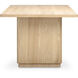 Round Off 88 X 39 inch Natural Dining Table, Small