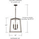 Thea 4 Light 16 inch Oil Rubbed Bronze Foyer Ceiling Light