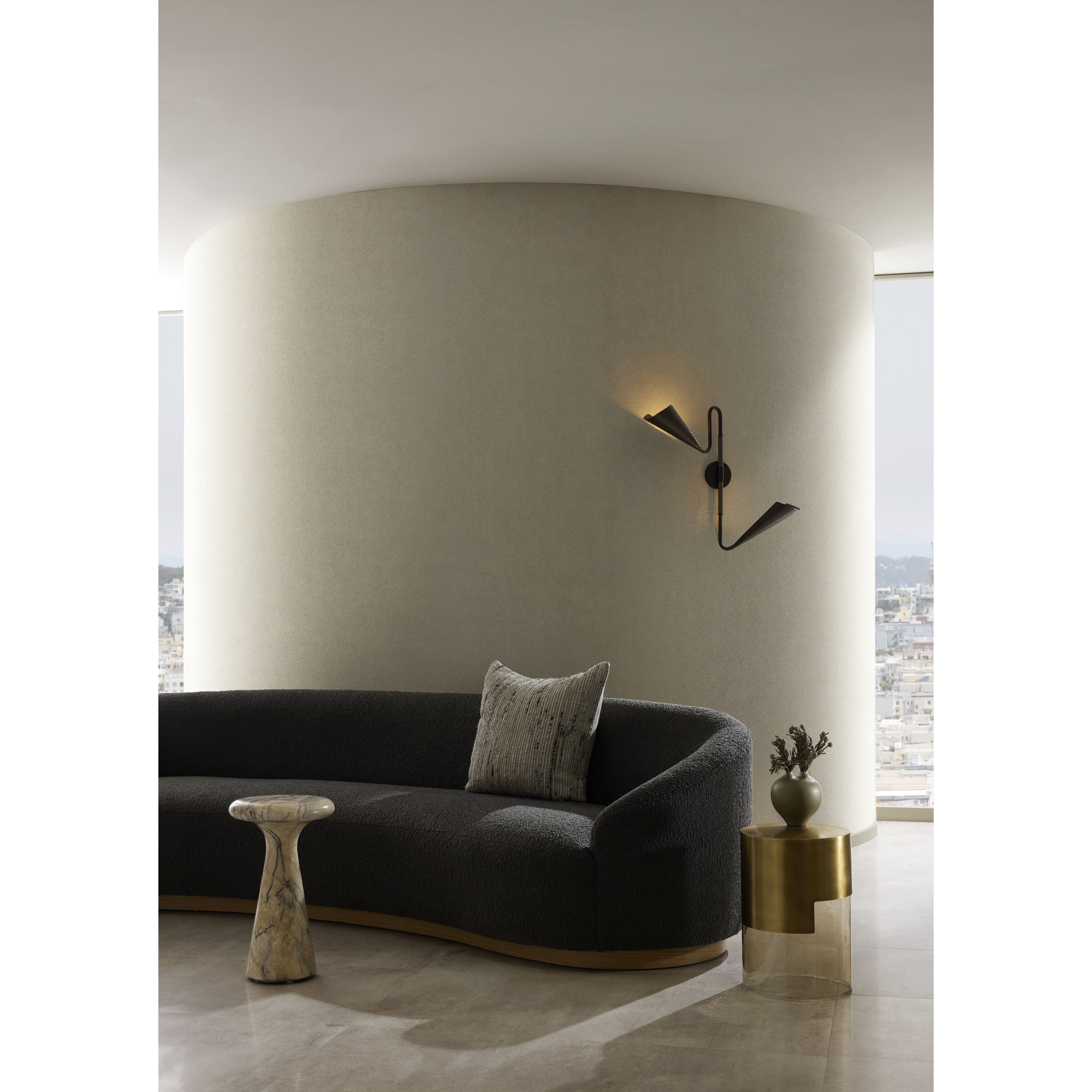 Amerson 5 inch 60.00 watt English Bronze Swing Arm Sconce Wall Light