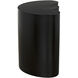 Bast 25 X 24 inch Matte Black Side Table