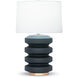 Ruth 26.5 inch 150.00 watt Black Matte Table Lamp Portable Light