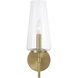 Aaron 1 Light 5 inch Aged Brass Sconce Wall Light