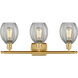 Ballston Eaton 3 Light 26 inch Satin Gold Bath Vanity Light Wall Light, Ballston