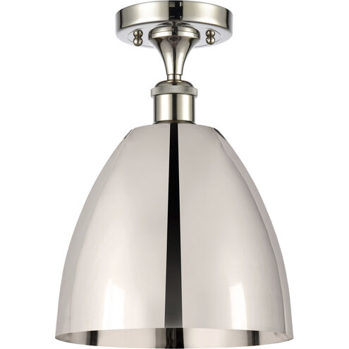 Ballston Dome 1 Light 9 inch Polished Nickel Semi-Flush Mount Ceiling Light