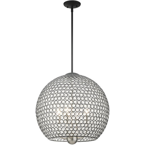 Cassandra 4 Light 20 inch Black Pendant Ceiling Light