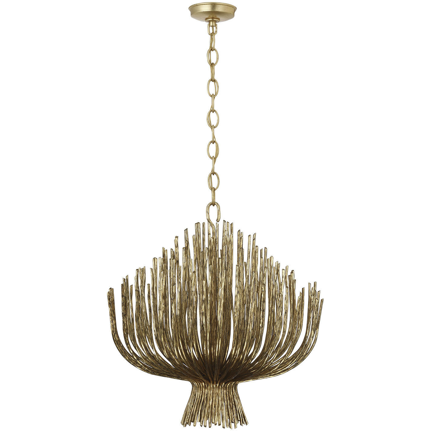 Chapman & Myers Astra LED 23.75 inch Gilded Iron Sculpted Chandelier Ceiling Light