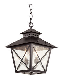Circa 2 Light 11 inch Black Outdoor Hanging Lantern