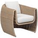 Tropic Golden Flax and Oyster White Outdoor Lounge Chair