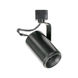 H-Type 1 Light 120V Black Mini Track Head Ceiling Light, Flat Back