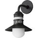Admiralty 1 Light 14.5 inch Black Outdoor Wall Mount
