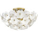Marianne 3 Light 20.75 inch Deluxe Gold Semi-flush Mount Ceiling Light