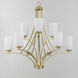 Deven 9 Light 32 inch Satin Brass Multi-Tier Chandelier Ceiling Light