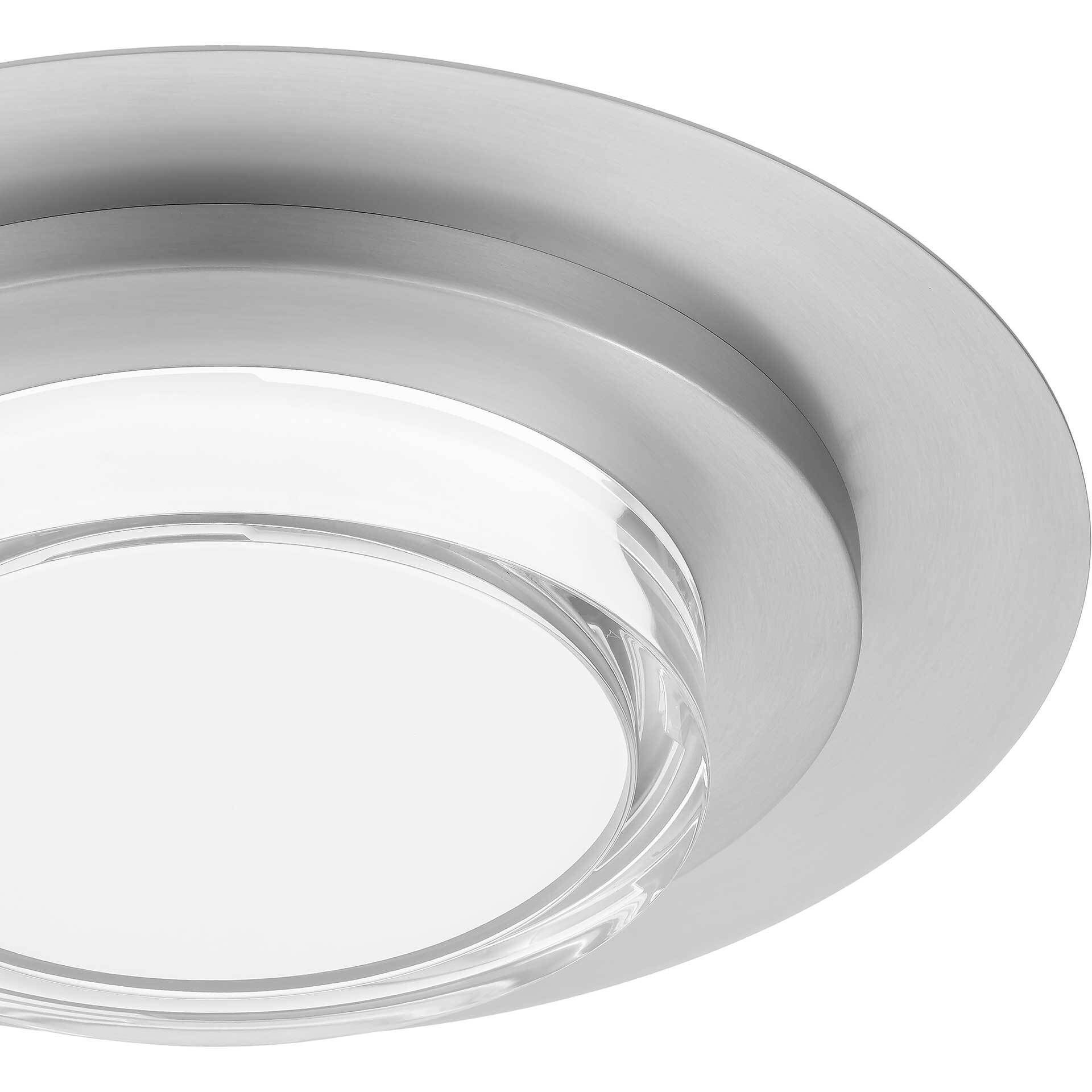 Plate LED 16 inch Brushed Stainless Steel Outdoor Flush Mount
