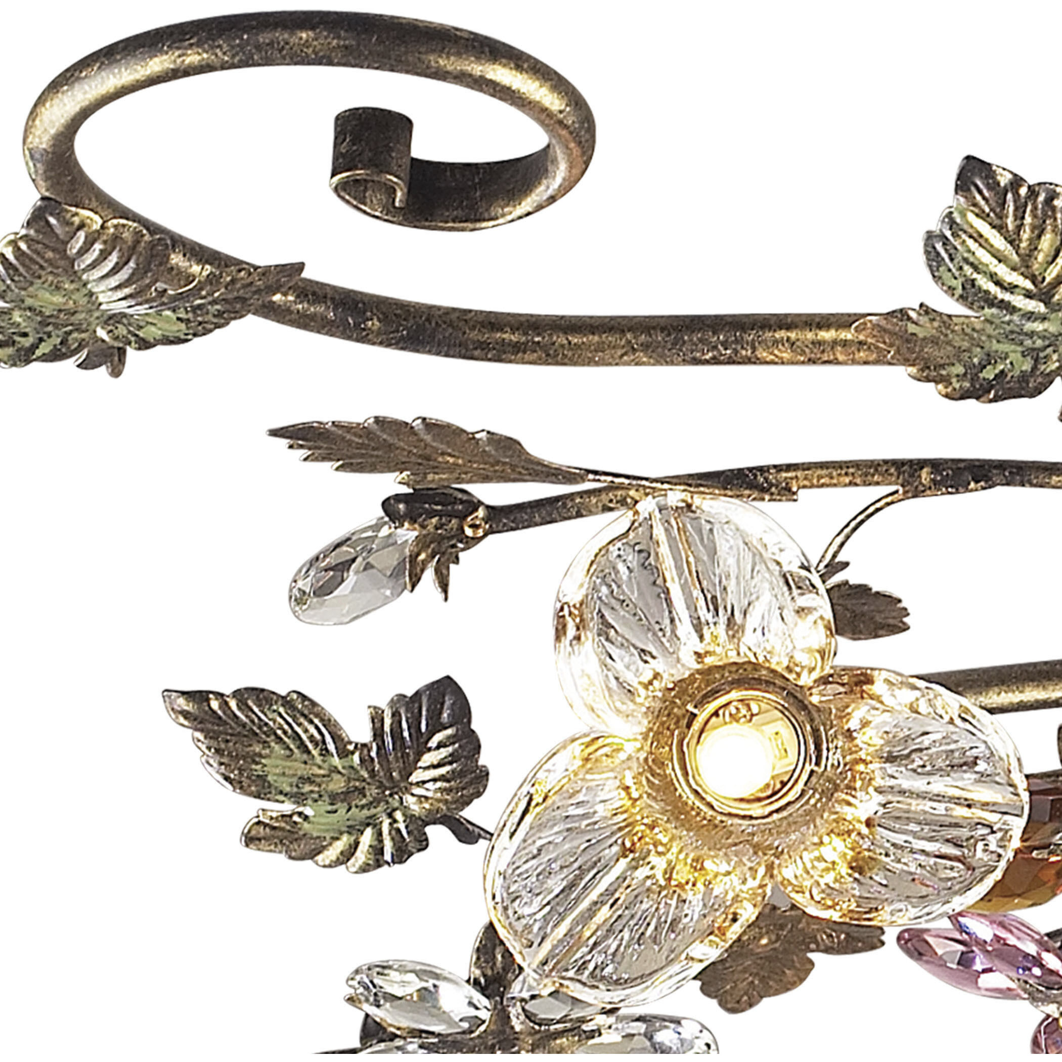 Brillare LED 36 inch Bronzed Rust Semi Flush Mount Ceiling Light