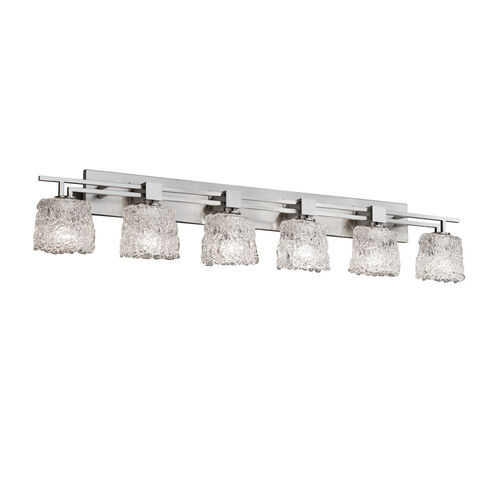 Veneto Luce LED 56 inch Brushed Nickel Bath Bar Wall Light in 4200 Lm LED, Lace (Veneto Luce), Oval, Aero