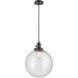 Franklin Restoration Beacon LED 12 inch Oil Rubbed Bronze Mini Pendant Ceiling Light in Seedy