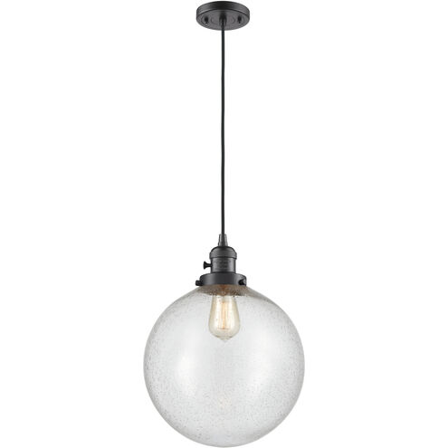 Franklin Restoration Beacon LED 12 inch Oil Rubbed Bronze Mini Pendant Ceiling Light in Seedy
