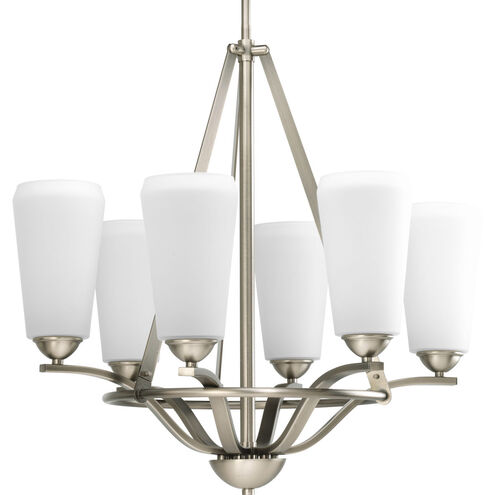 Moments 6 Light 26 inch Antique Nickel Chandelier Ceiling Light