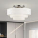 Manorwood 4 Light 21 inch Brushed Nickel Semi-Flush Ceiling Light