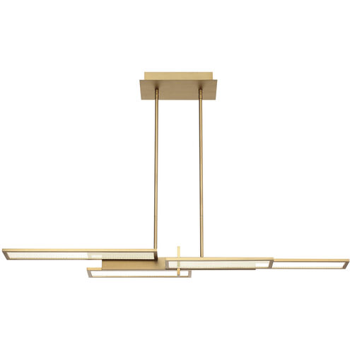Bayswater Linear Chandelier Ceiling Light in Gold